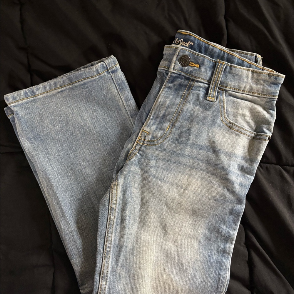 Boys Light Blue Straight leg Jeans , 8 Husky